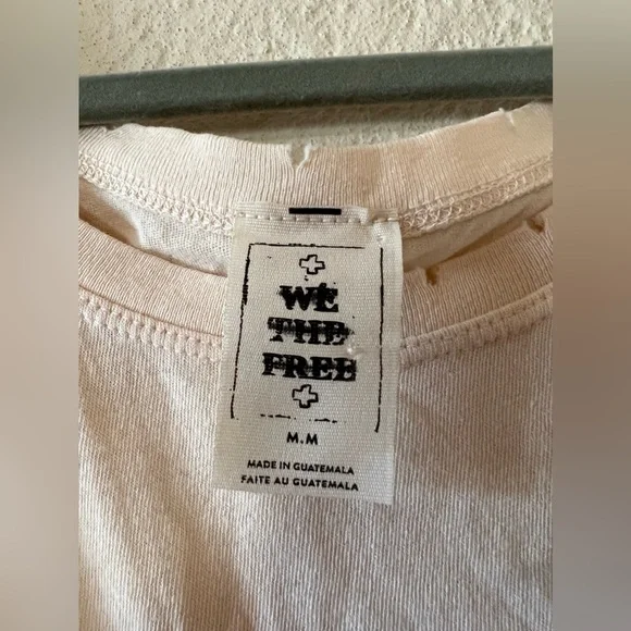 Free People Distressed Nude/Blush Peplum Tank - Picture 4 of 4